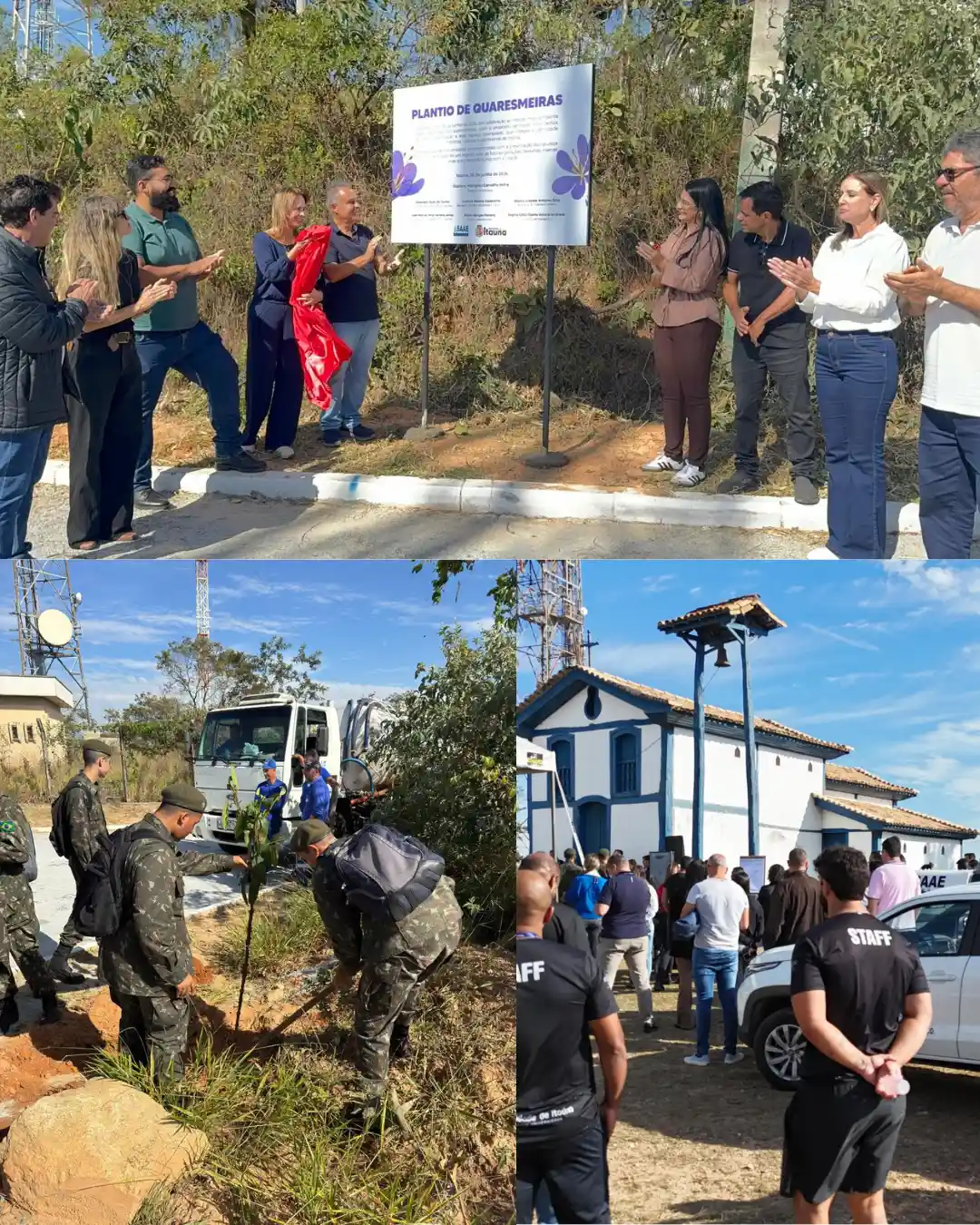 Ação de plantio de quaresmeiras no Morro do Bonfim marca encerramento do mês do Meio Ambiente