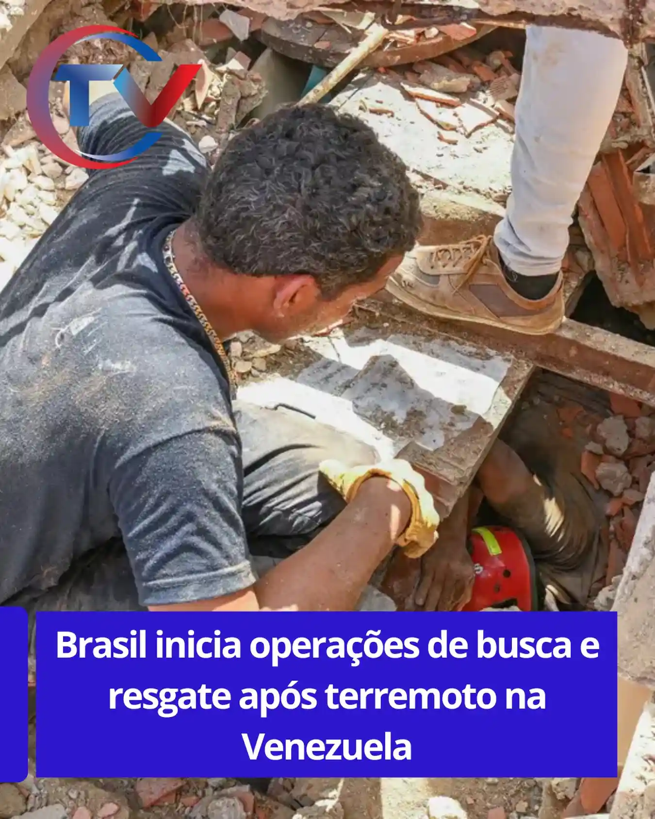 Operação de busca e resgate na Venezuela após terremoto
