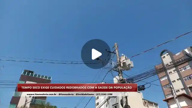 Tempo seco em Itaúna exige cuidados redobrados com a saúde