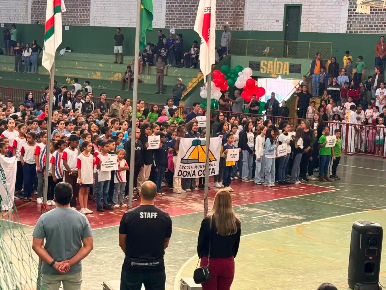 Abertura do JEI 2026 teve desfile de escolas e apresentação de capoeira