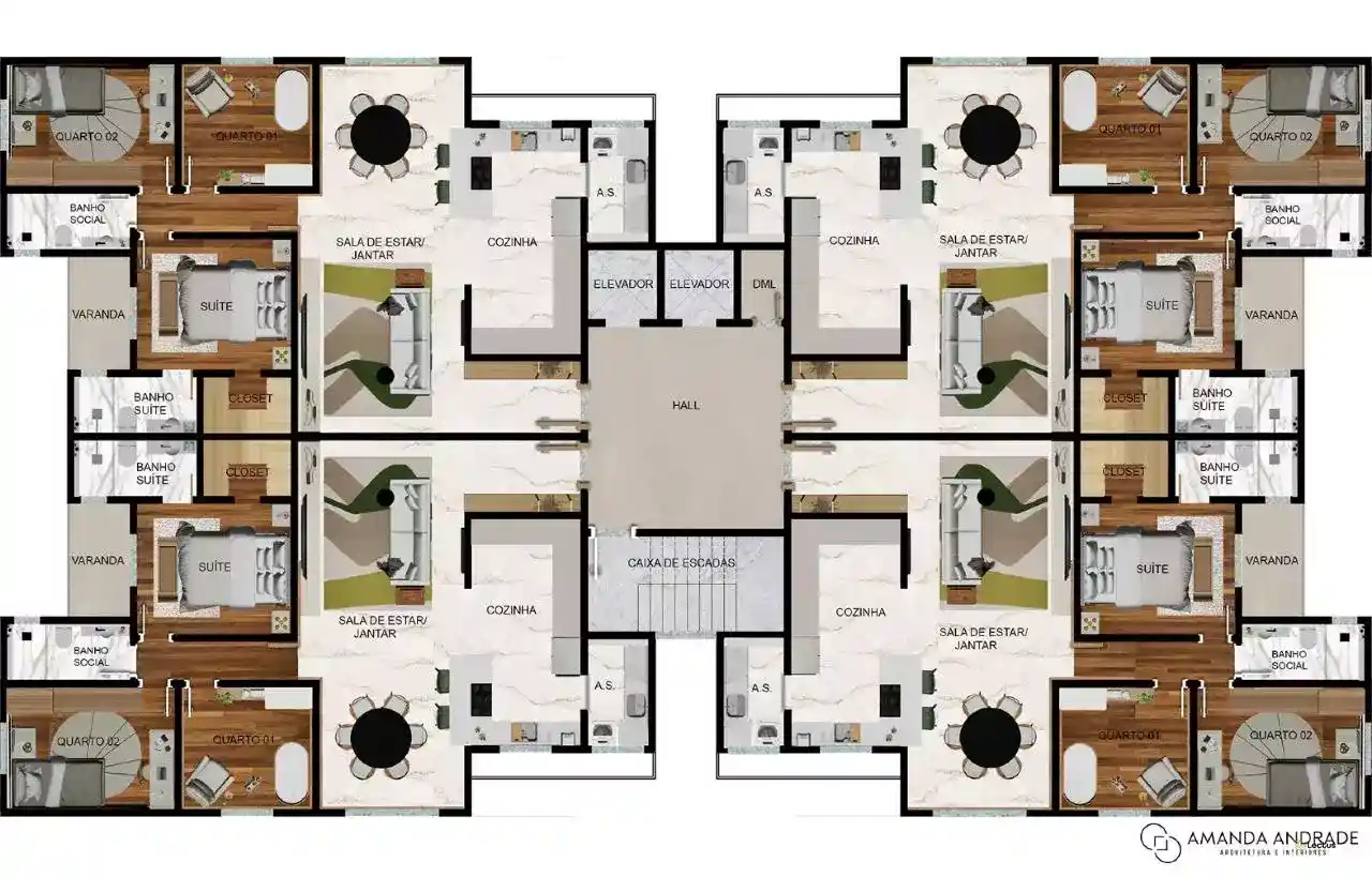 Apartamento 3 quartos, 1 suíte à venda no Tropical
