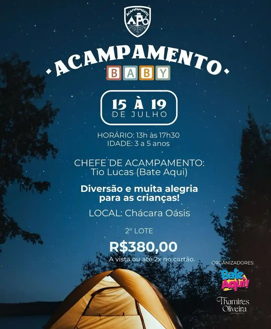 Segundo lote de acampamento