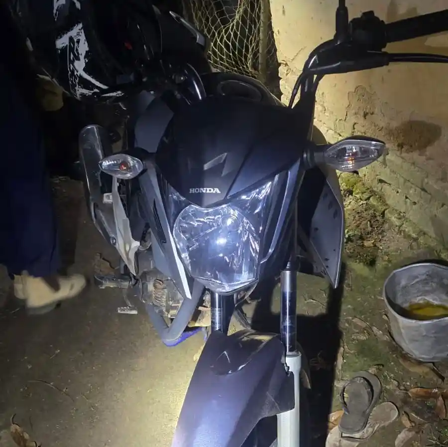 Moto “levada’ de test-drive é localizada na zona rural de Itaguara