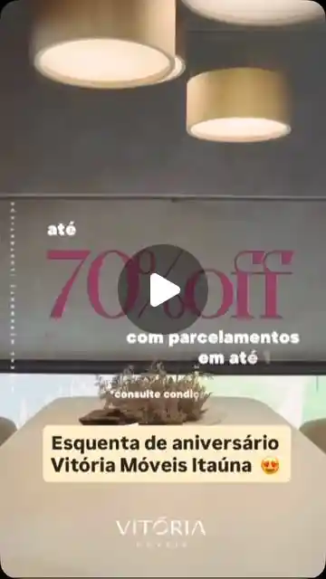 Vitória Móveis: aniversário com até 70% de desconto