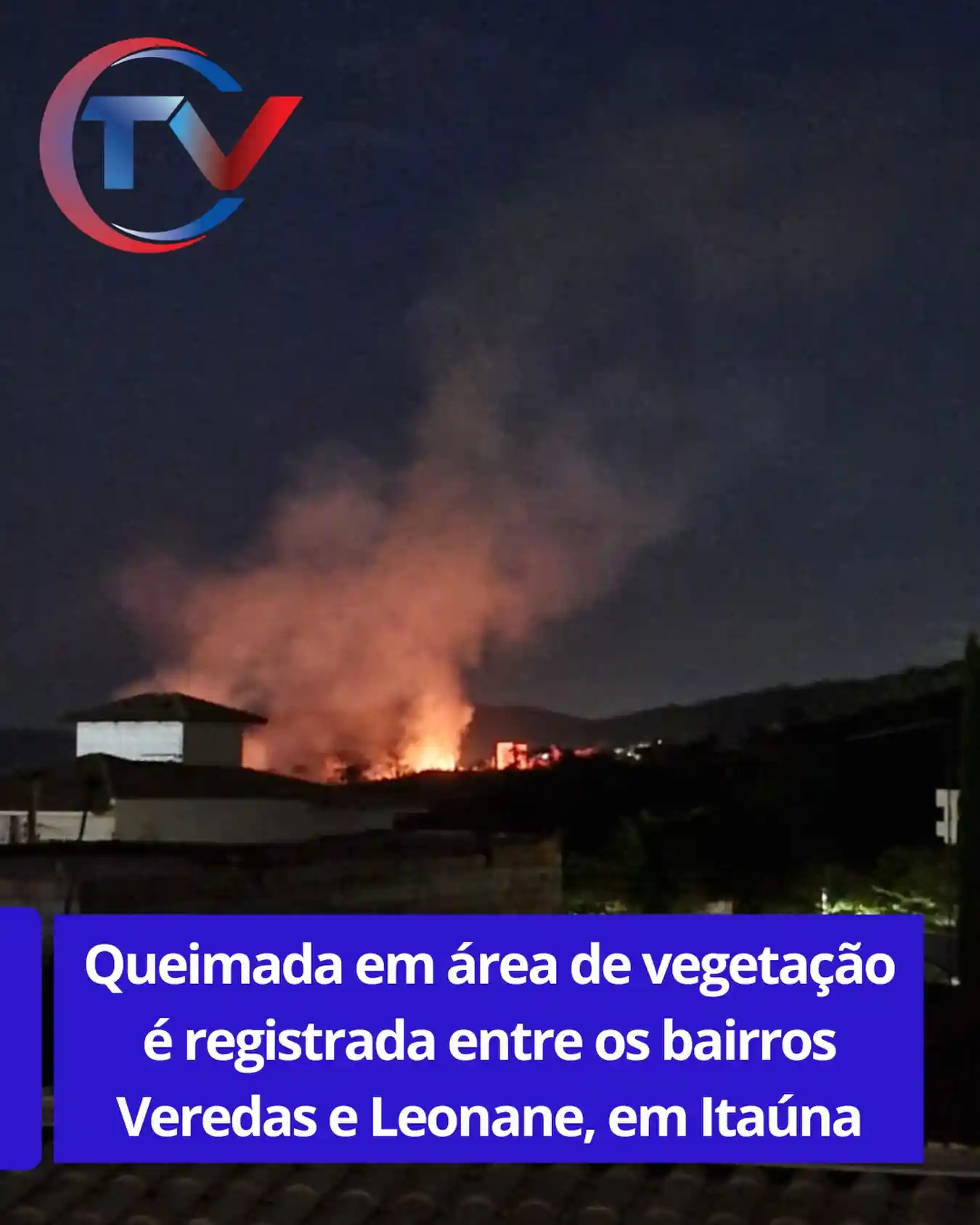 Incêndio atinge área de vegetação entre Veredas e Leonane