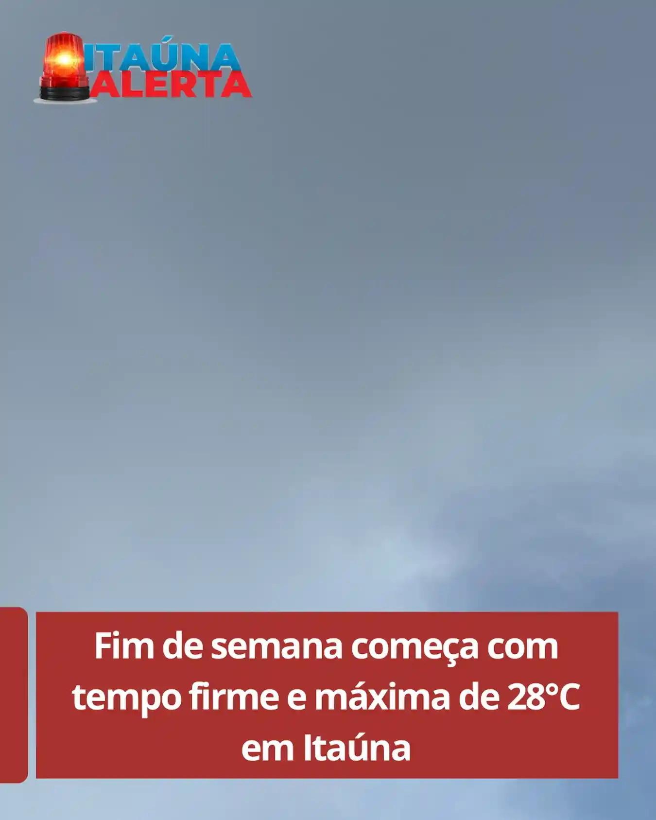 Previsão do tempo para sábado em Itaúna