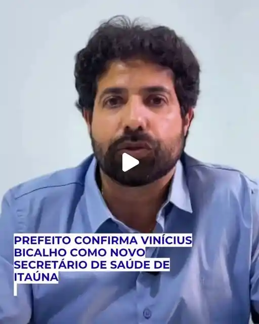 Prefeito confirma Vinícius Bicalho como secretário de Saúde