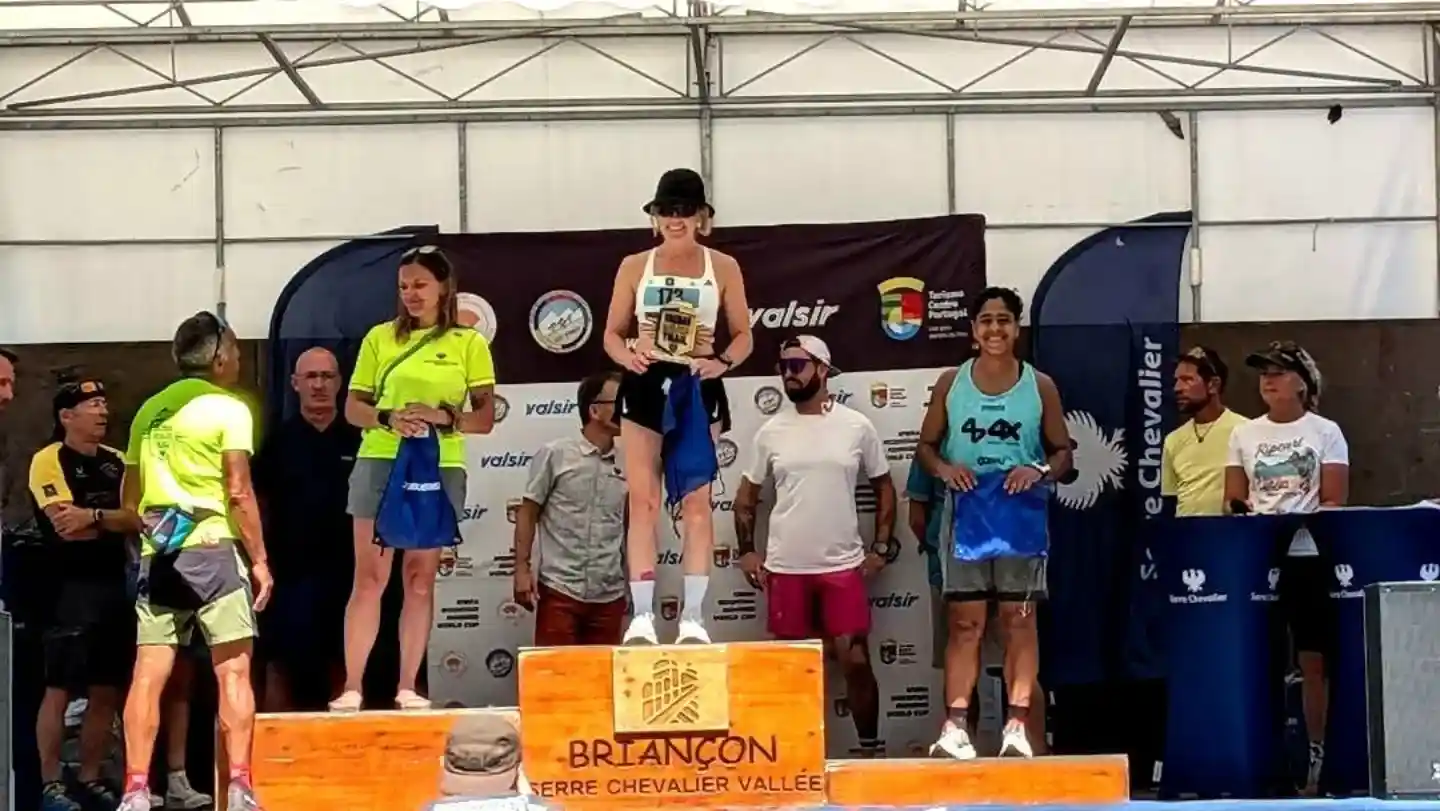 Itaunense Linabel Iramaia conquista 3º lugar em corrida de montanha na França