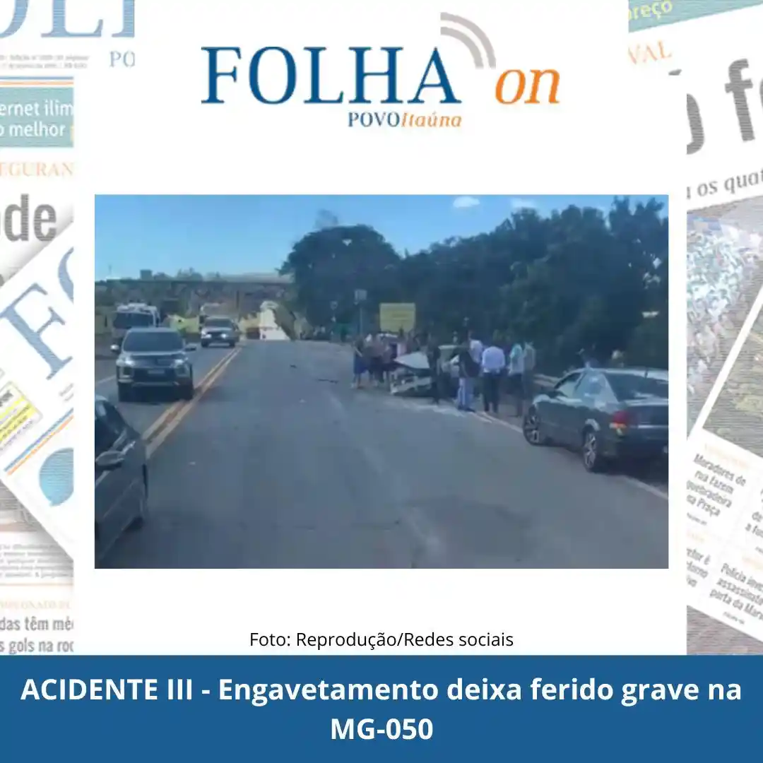 Acidente na MG-050 com três veículos