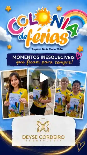 Colônia de Férias no Tropical Tênis Clube