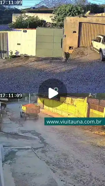 Caminhão descontrolado atinge ônibus em Itaúna