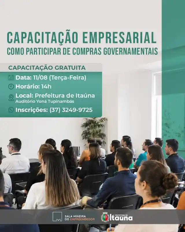 Sala Mineira convida para capacitação gratuita sobre compras governamentais