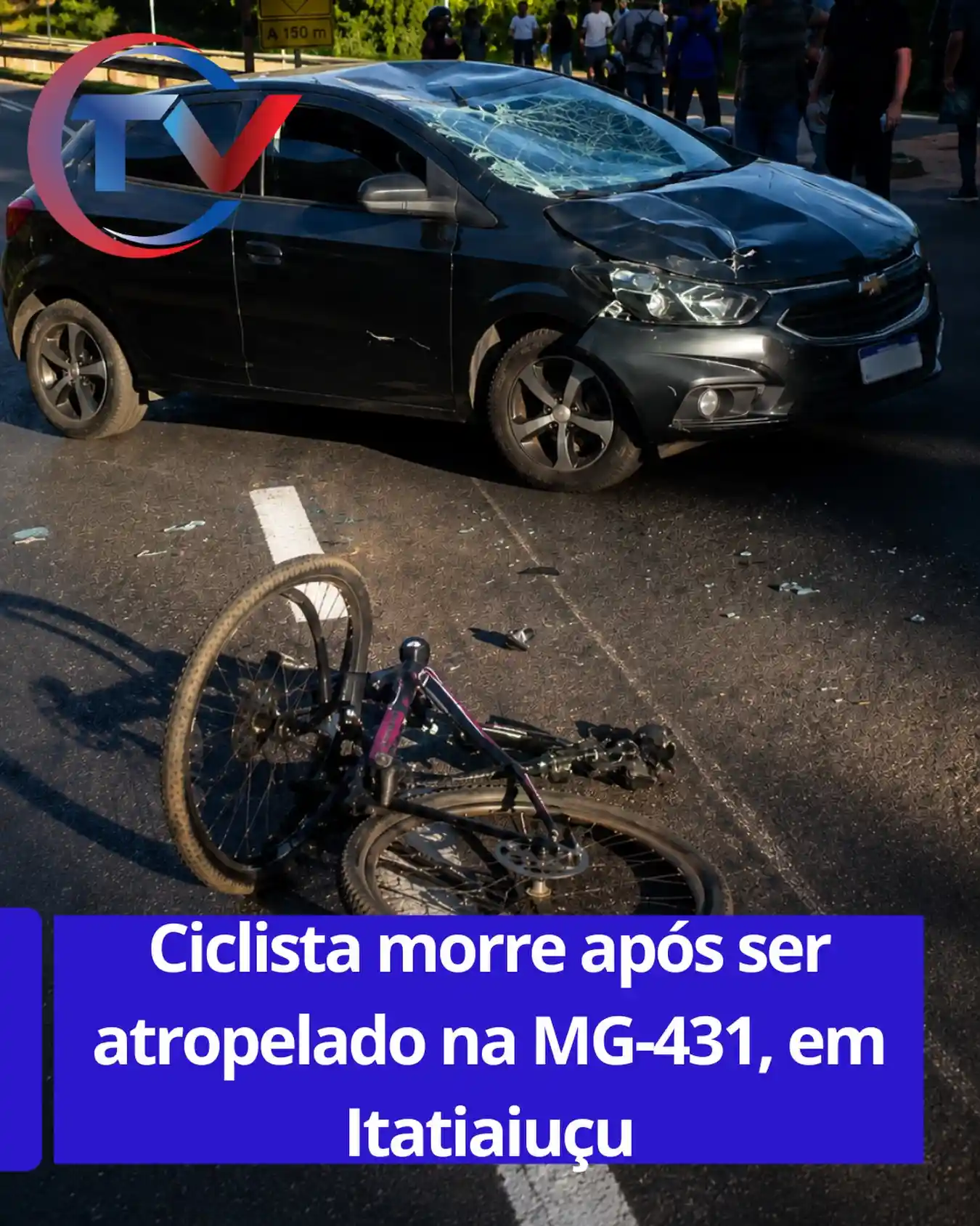 Ciclista morre atropelado na MG-431, em Itatiaiuçu