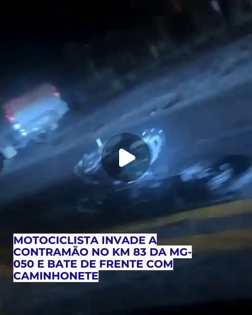 Motociclista morre em batida frontal com caminhonete na MG-050