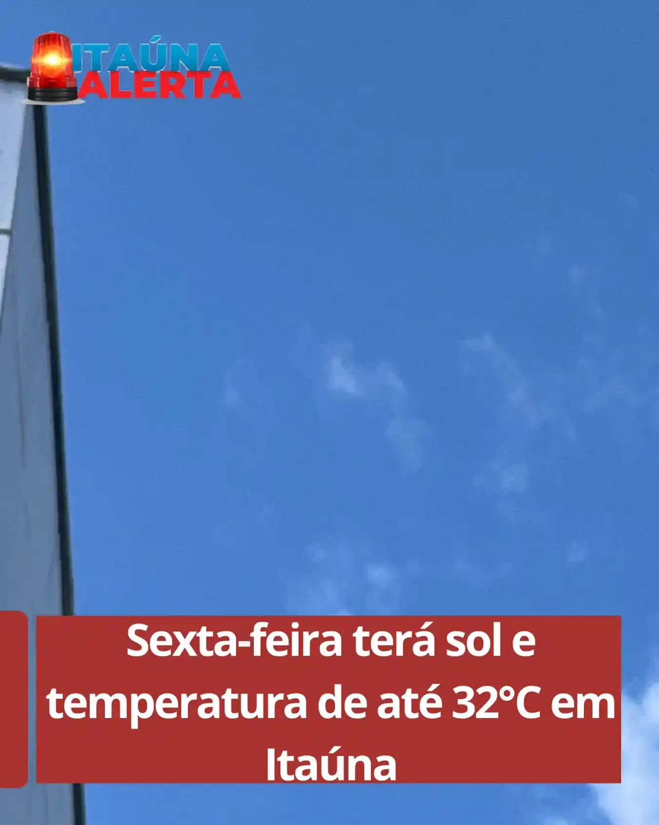 Previsão do tempo para sexta-feira em Itaúna