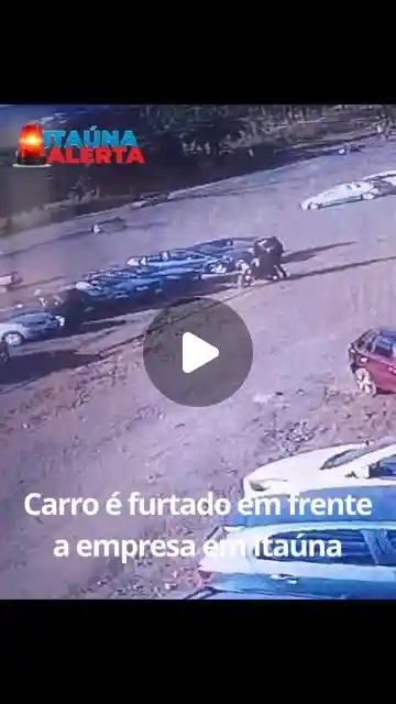 Fiat Uno furtado em frente à Intercast