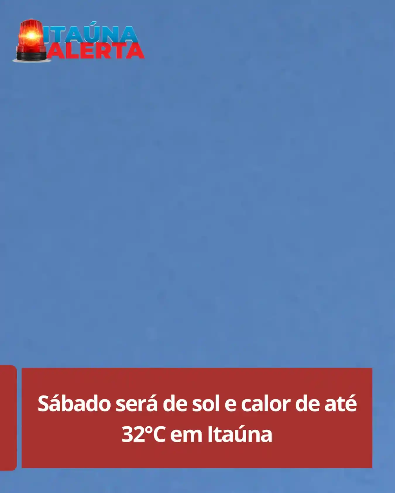 Previsão do tempo para sábado em Itaúna