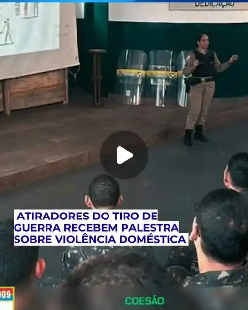 Palestra sobre violência doméstica para atiradores do Tiro de Guerra