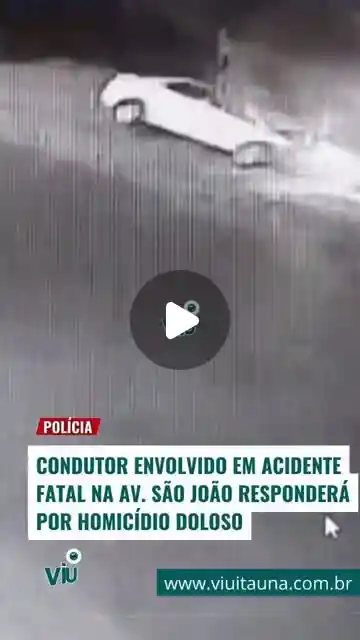 Condutor de acidente fatal na Av. São João responde por homicídio