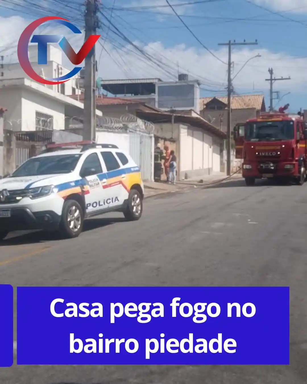 Incêndio atinge casa no bairro Piedade