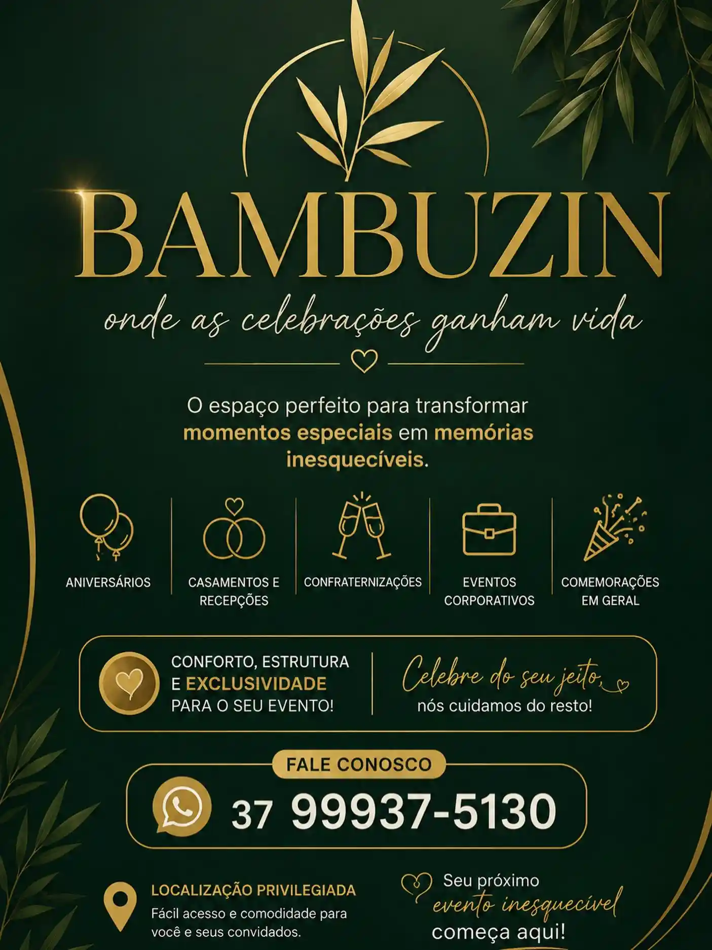 Bambuzin: Espaço para Eventos e Celebrações