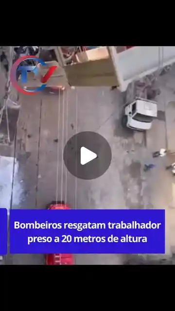 Trabalhador resgatado em Divinópolis após plataforma travar