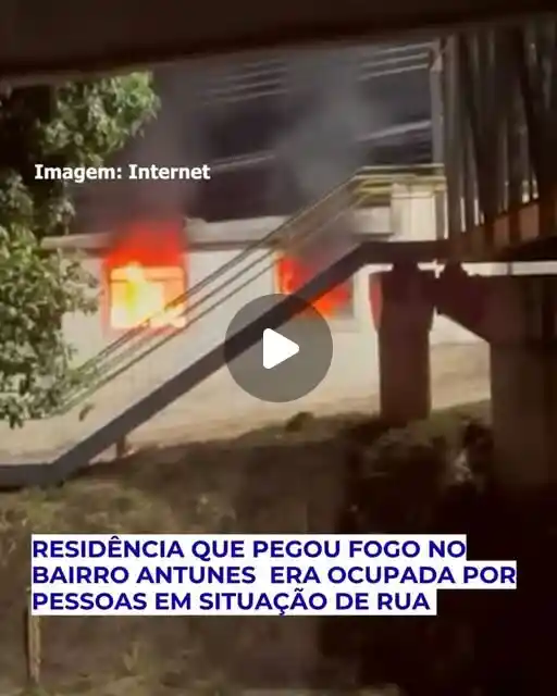 Incêndio em residência no bairro Antunes
