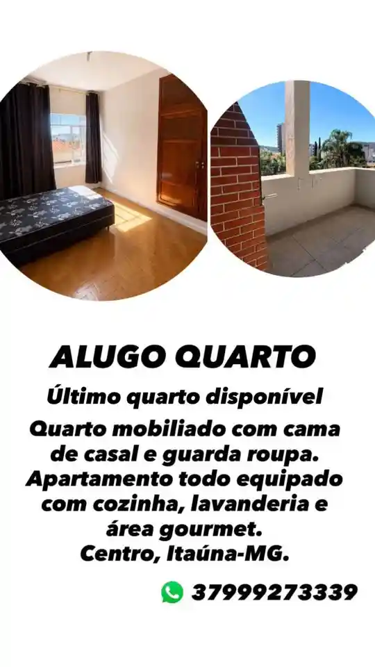 Aluga-se quarto em Itaúna