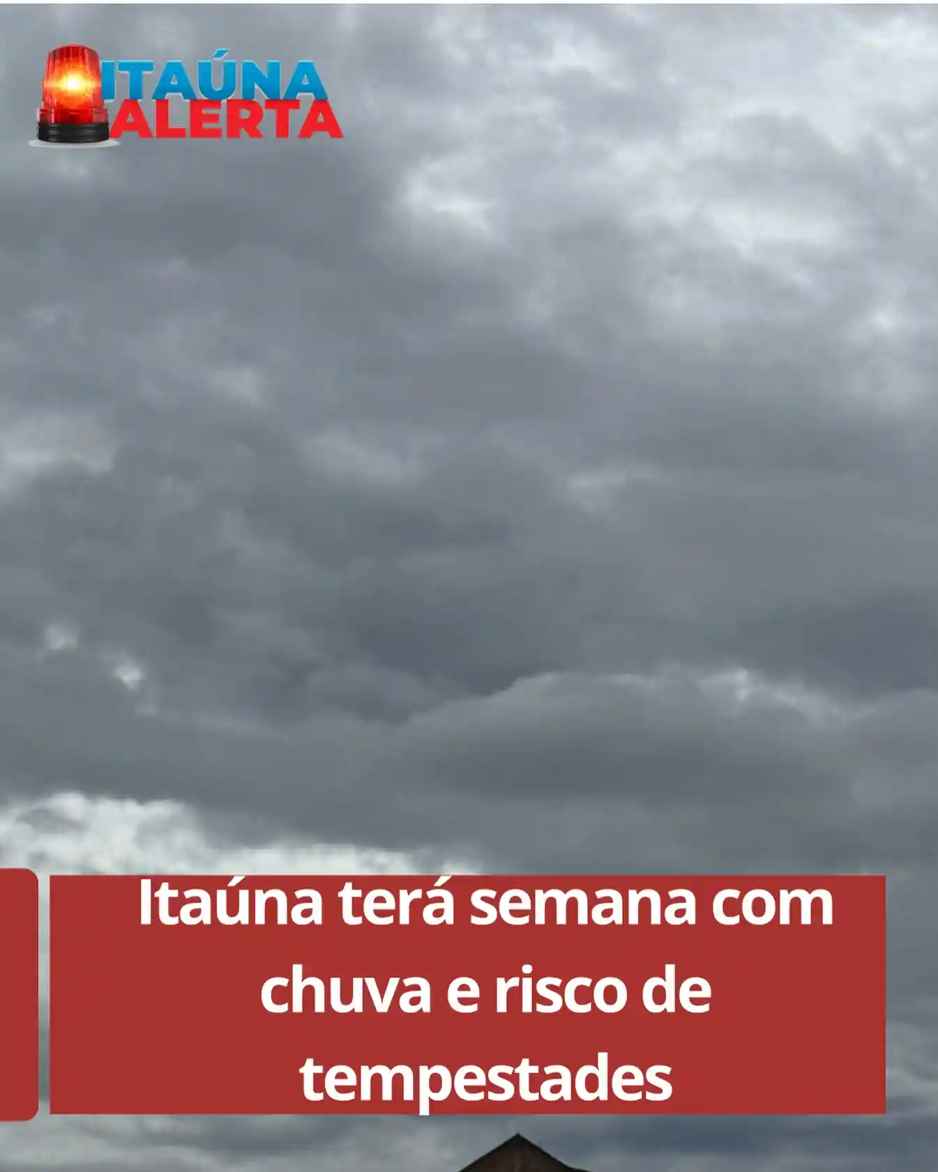 Inmet mantém alerta amarelo para tempestades nesta semana