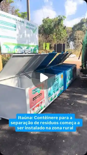 SAAE instala contêineres de coleta seletiva na zona rural