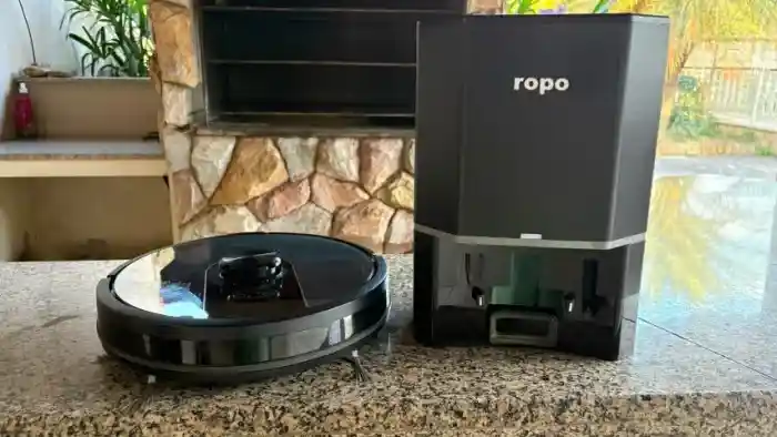 Robô Aspirador Ropo Glass 4 Pro Preto