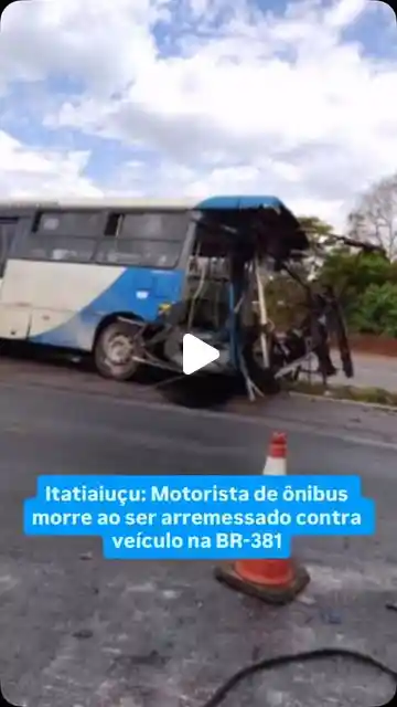 Acidente na BR-381 em Itatiaiuçu mata motorista de ônibus