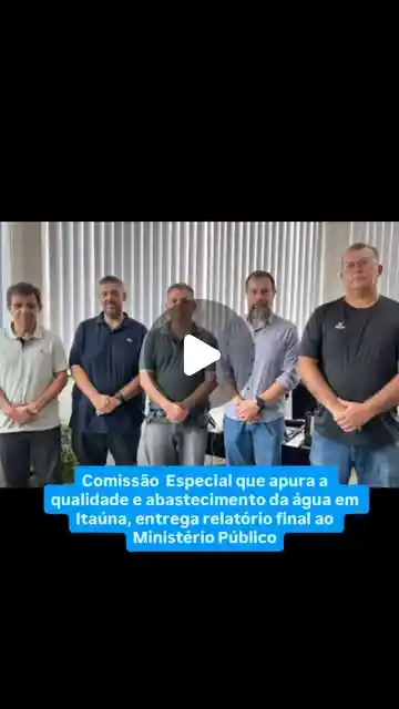 Comissão da Câmara entrega relatório sobre qualidade da água ao MP