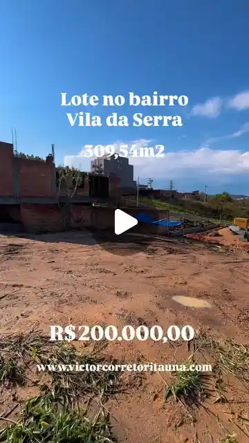 Lote 309 m² à venda no Vila da Serra