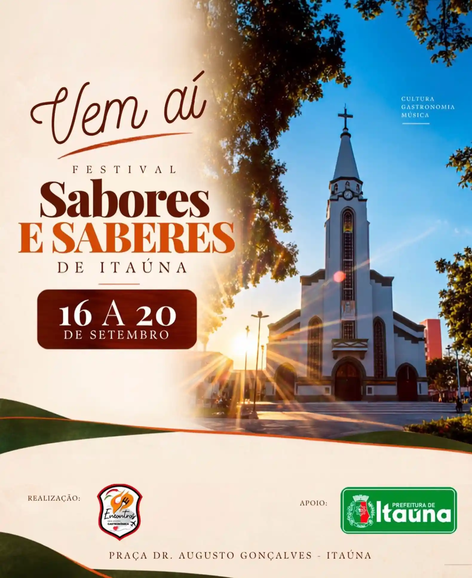 Festival Sabores e Saberes de Itaúna na Praça Dr. Augusto Gonçalves