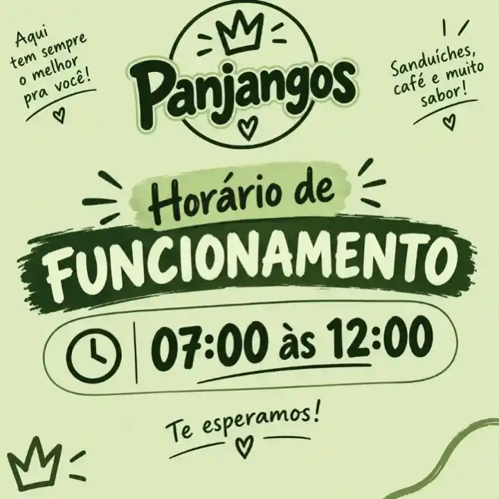 Panjangos abre de manhã: sanduíches e café das 07h às 12h