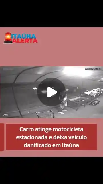 Motocicleta é atingida por carro no bairro Irmãos Auler