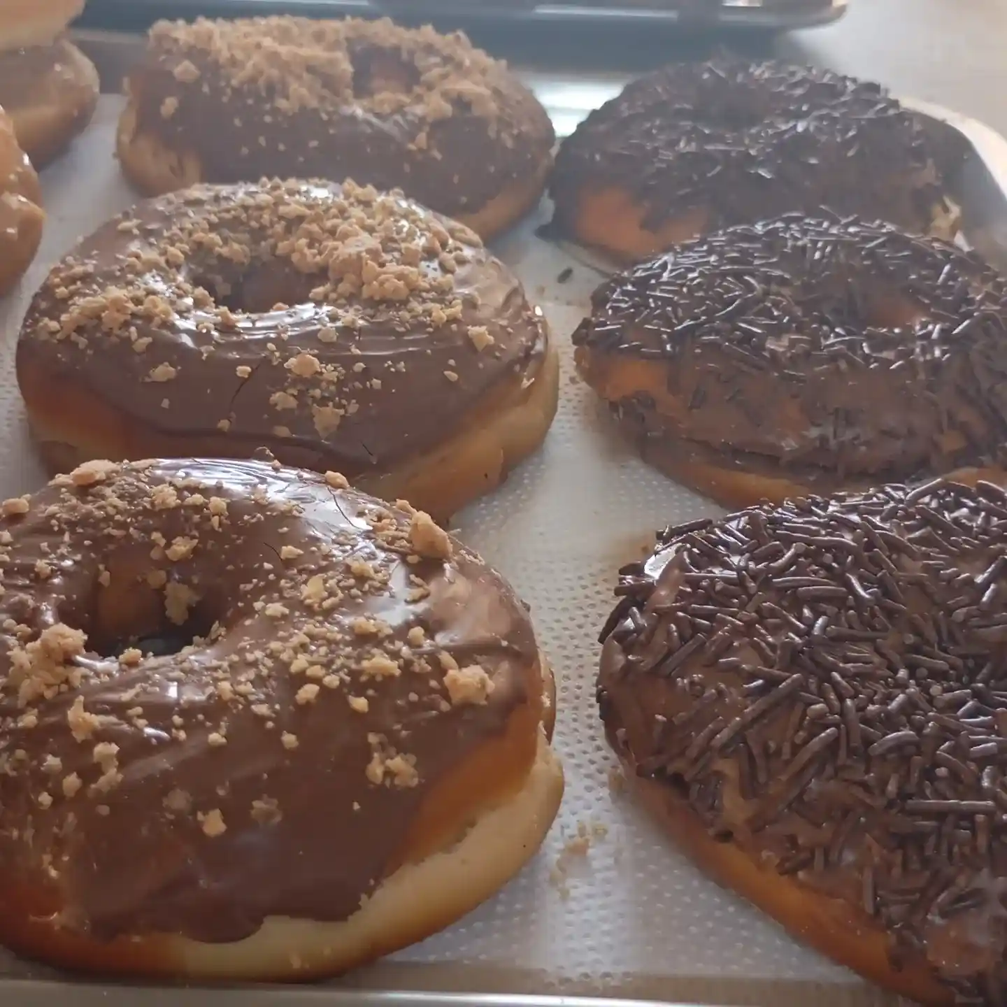 Donuts fresquinhos na Padaria Pão Nosso