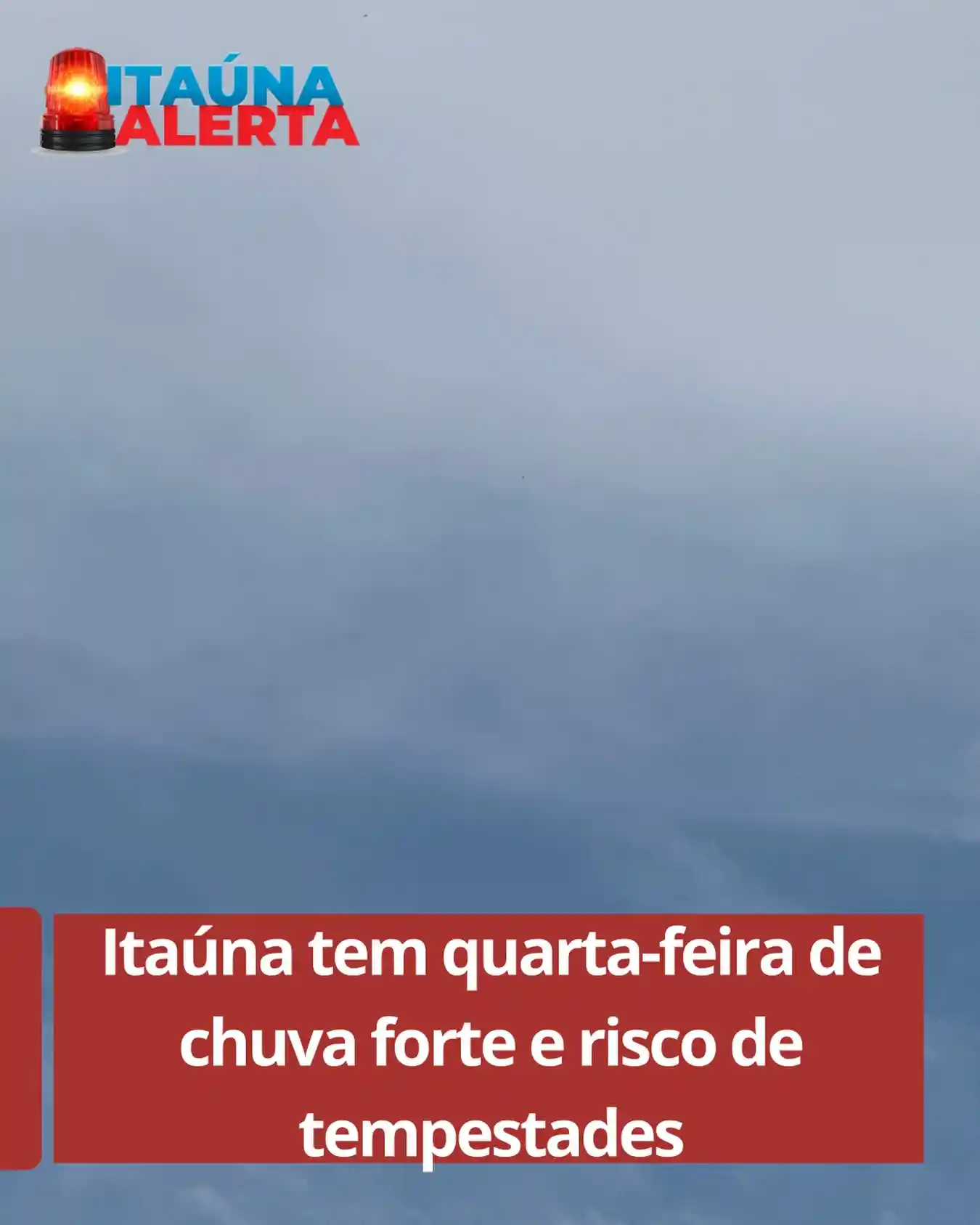 Quarta-feira com risco de chuva forte e trovoadas