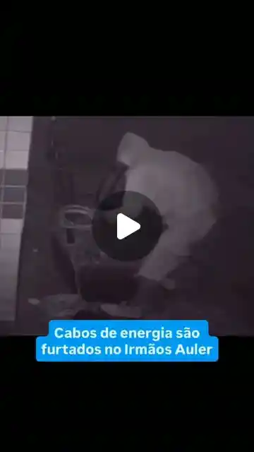 Câmeras flagram furto de cabos no Bairro Irmãos Auler