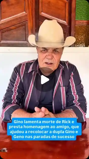 Cantor Gino lamenta morte de Rick, da dupla Rick & Renner