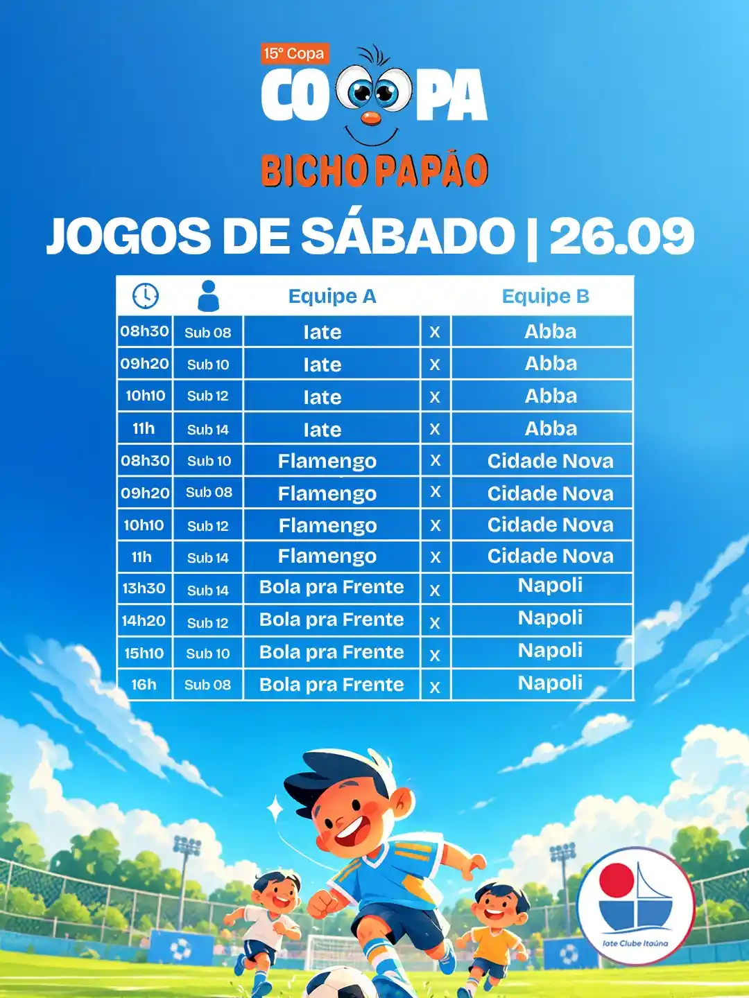 15ª Copa Bicho Papão de futebol infantil