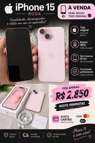 iPhone 15 sem nenhum detalhe