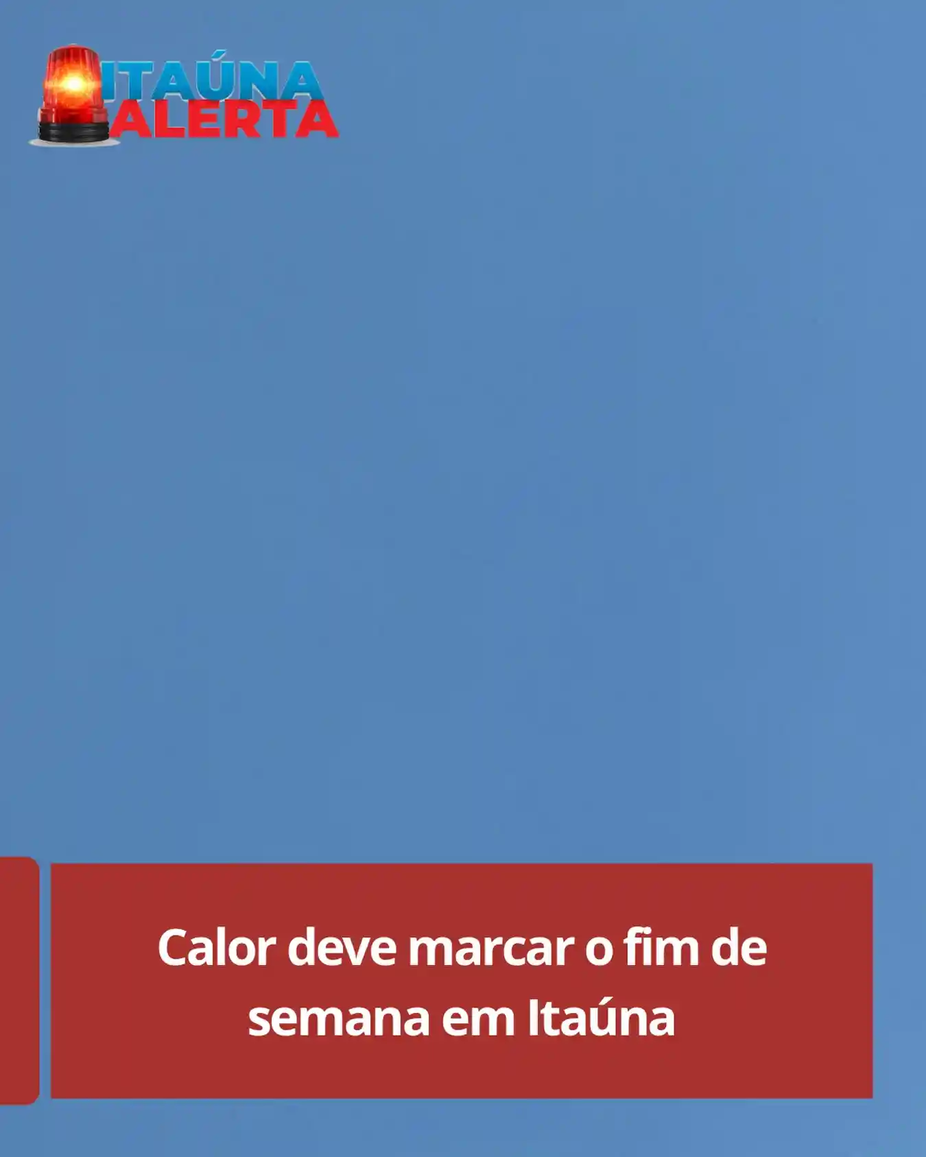 Previsão do tempo: sábado de sol e até 32°C em Itaúna