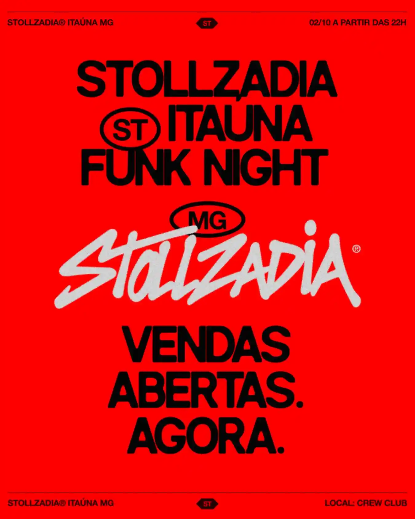 Baile Funk Stollzadia no Crew Club com DJ Stoll e convidados