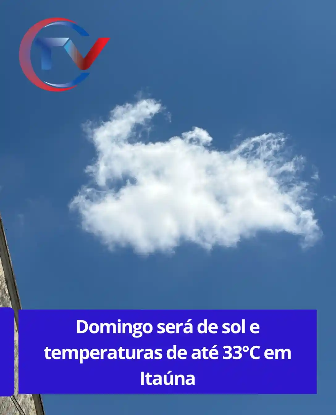 Domingo de sol e calor, máxima chega a 33°C