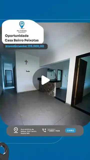 Casa 3 quartos à venda no bairro Peixotas