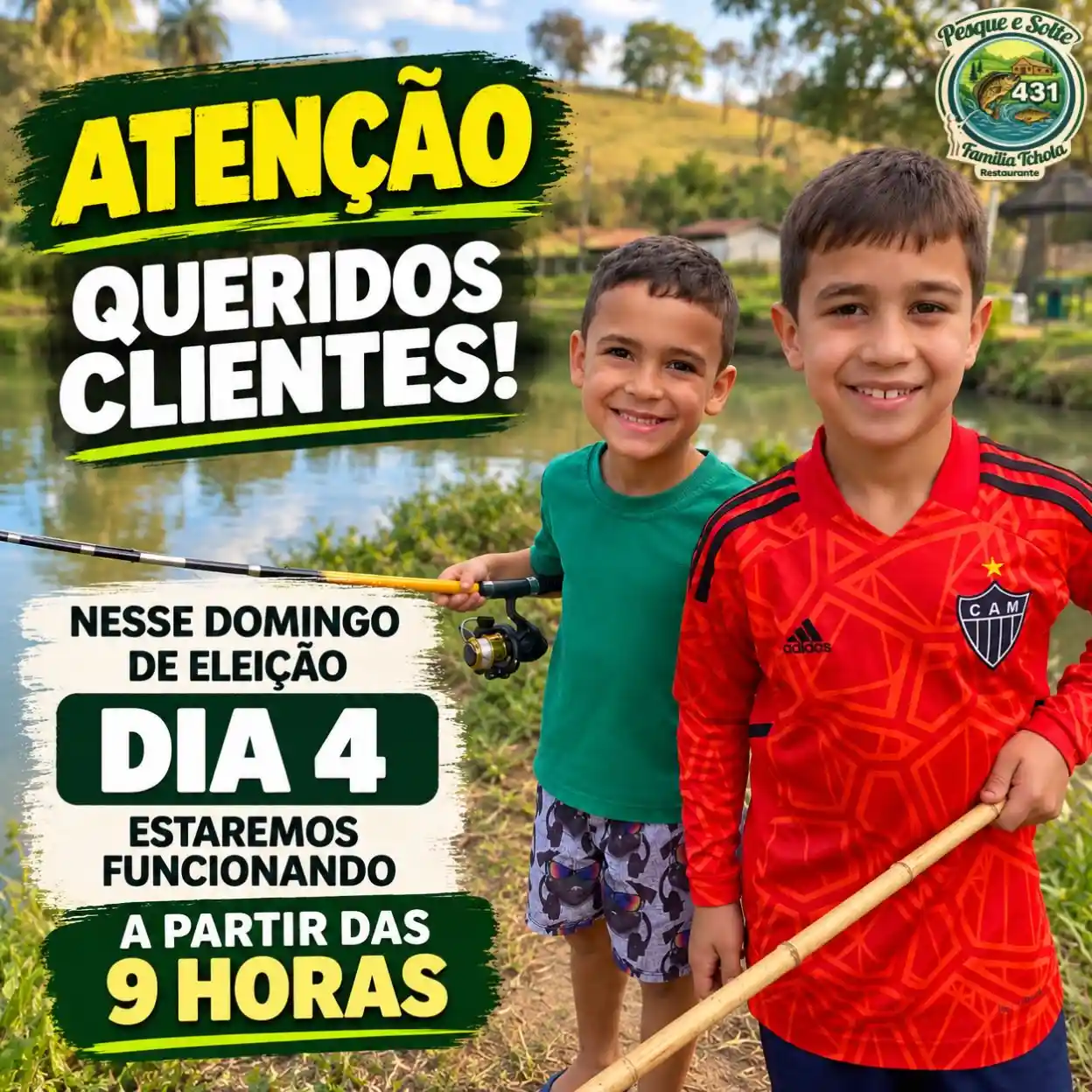 Restaurante Família Tchola funciona no domingo da eleição, dia 4