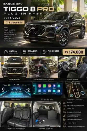 Chery Tiggo 8 Pro 1.5 Turbo (híbrido) 2024