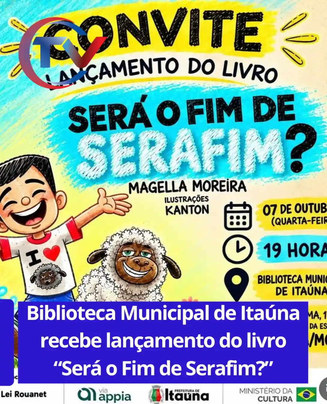 Lançamento do livro "Será o Fim de Serafim?" na Biblioteca